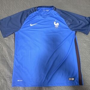 Nike Blue and Navy Men's Jersey